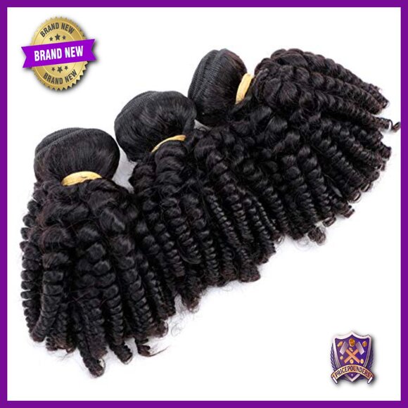Brazilian Human Hair Extensions 3 Bundles Spiral Curl Weave 10/12/14 Inch main image 2